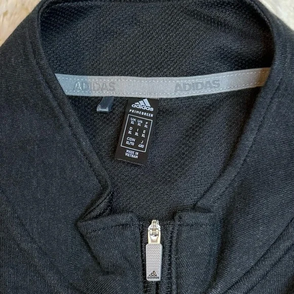 Adidas men’s charcoal Long Sleeve 1/4 zip XL - Picture 2 of 7